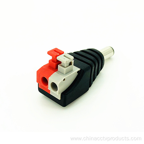 Male CCTV DC 2.1 2.5 Power Connector